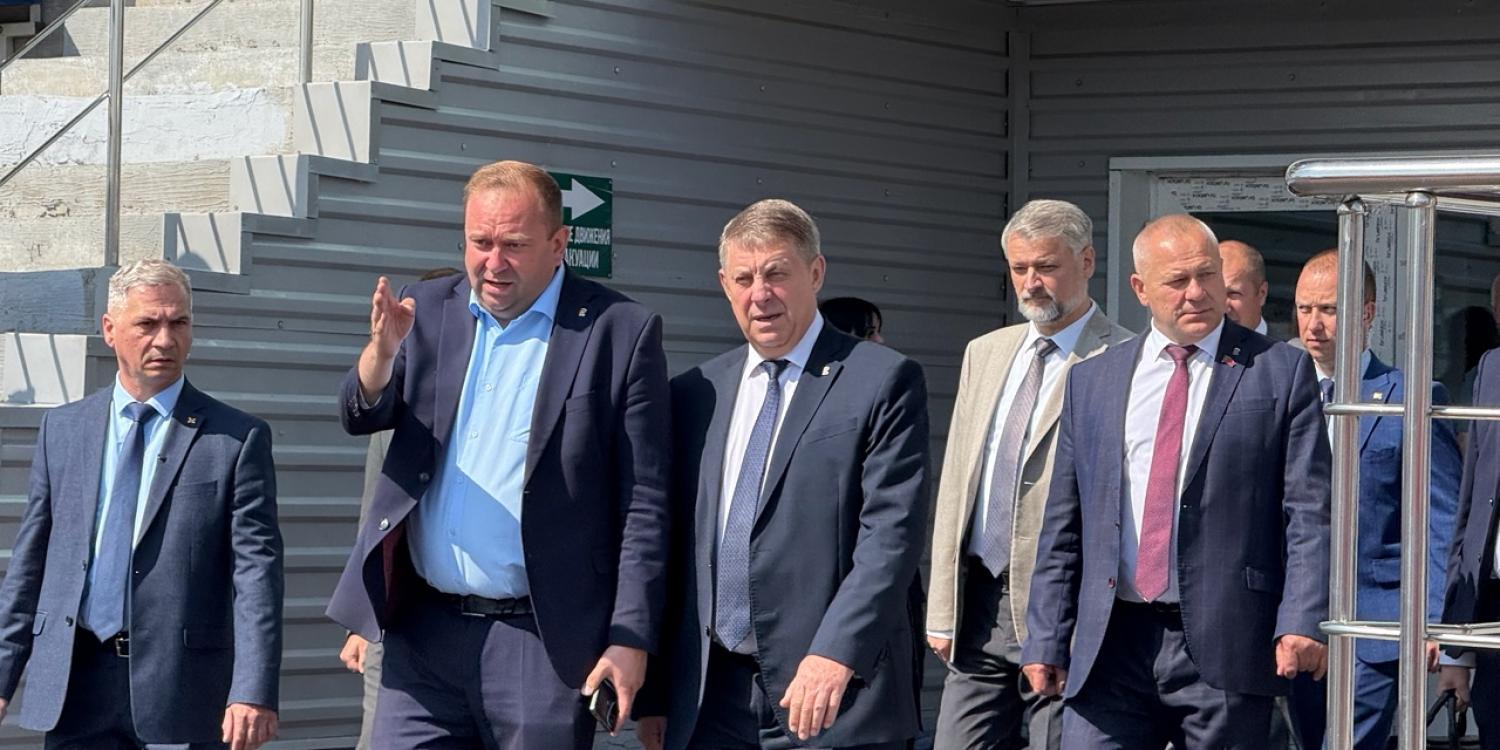 Брянский губернатор Александр Богомаз 8 августа приехал на праздник в честь Дня физкультурника